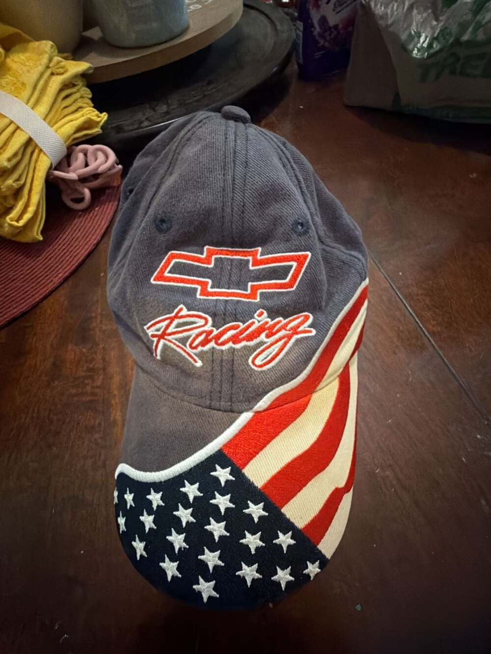 Chevrolet Racing USA Flag Adjustable Hat